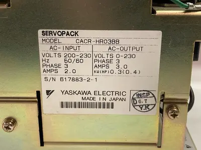 New | in-Stock YASKAWA CACR-HR03BB Industrial Controls Ohio US | Surplus Asset Holdings #1275086