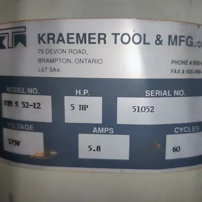 Used KRAEMER _UNKNOWN_ Dust Collectors Pennsylvania US | Highland Automation #1298325