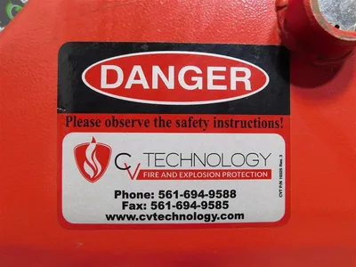 CV Technology 11443 Interceptor-FV Explosion Isolation Flap Valve 3" Used