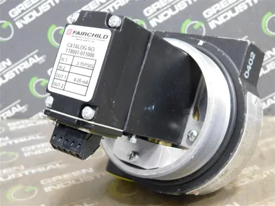 Fairchild TFX 8001-011000 Pressure Transducer In 3-15PSIG Out 4-20mA Used