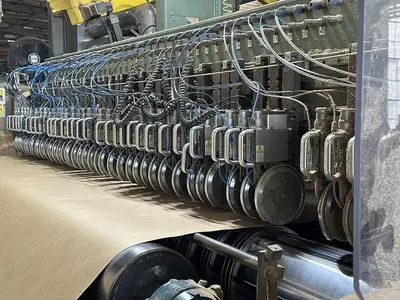 110" (2.8M) VOITH FOURDRINIER PAPER MACHINE (LBM) MFG 2001 LINERBOARD / TUBE & CORE – TANDEM NIPCOFLEX SHOE PRESSES - 72"(1.8M) DIAMETER DRYERS