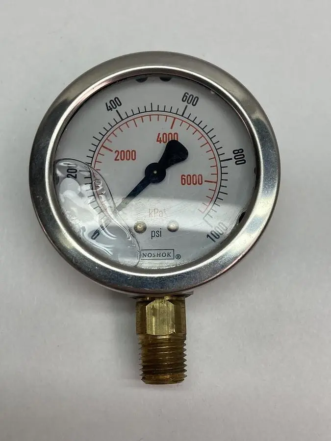New | in-Stock NOSHOK 0-1000 PSI Universal Pressure Meters Ohio US | Surplus Asset Holdings #1240571