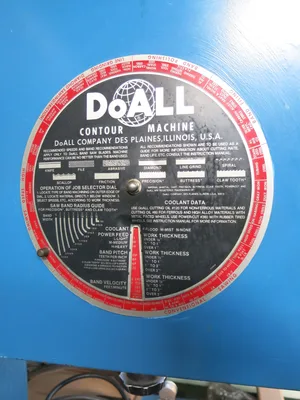 Doall 2013-V Vertical Bandsaw with Air Feed Table