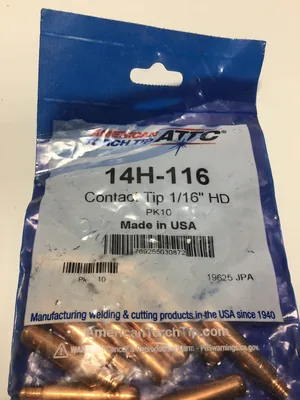 American Torch Tip 14H-116 Contact Tip 1/16″ HD (Lot of 9)