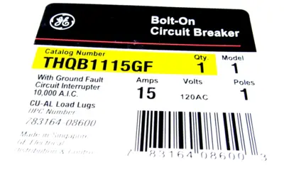 NEW GENERAL ELECTRIC THQB1115GF CIRCUIT BREAKER
