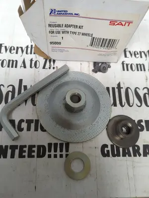 New | in-Stock UNITED ABRASIVES 95000 TYPE 27 Valves/Fittings Ohio US | Surplus Asset Holdings #1235048