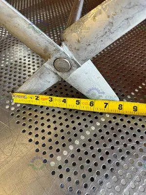 Used 39" STAINLESS STEEL MIXING SHAFT  1" DIAMETER W/  8" IMPELLER Agitator Shaft California US | Equipment Lab #1415102