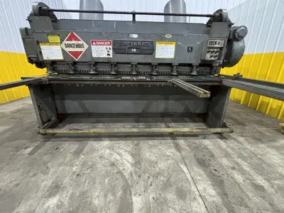 8' x 3/16" CINCINNATI MODEL #1408 MECHANICAL POWER SQUARING SHEAR: STOCK #22769