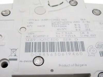 NEW 2 PCS ALLEN BRADLEY 1489-M1C300 CIRCUIT BREAKER SER. D 1489M1C300