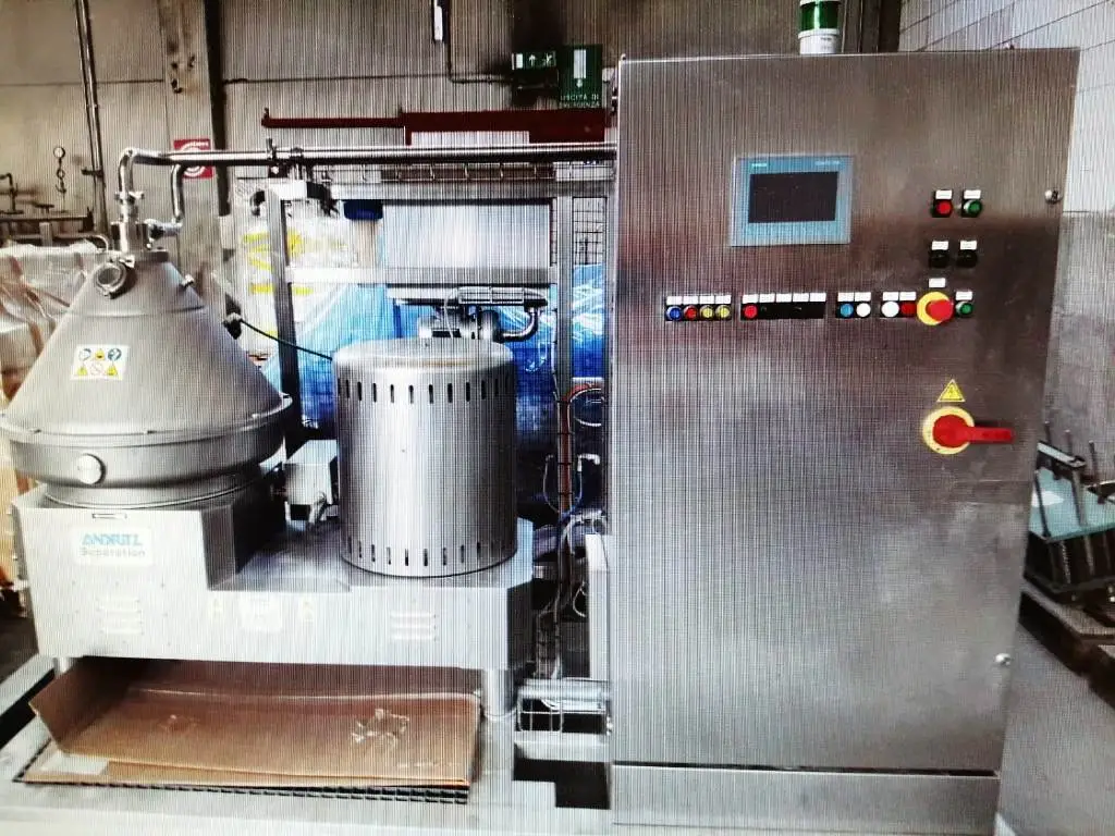 Andritz-Frautech Freedom CA 71 CH-2-F-0 hermetic wine clarification skid, 316SS.