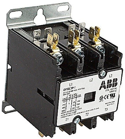 ABB DP30C3P-1 3 Pole, 30 Amps, 120VAC Coil, Definite Purpose Contactor [New]