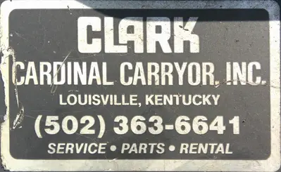 SPC9261  Forklift 4200 lbs. Clark propane forklift model C25L, pneumatic tires, 189" lift height