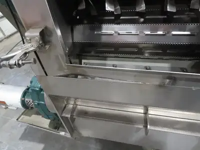FEC Sanitary Food Grade Granulator 30" Apron Feeder Stainless Conveyor Surge Bin