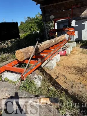 USED WOOD MIZER LT 15 ELECTRIC SAWMILL WITH 38 HOURS