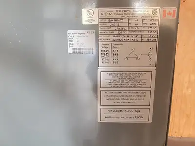 2000A 480Y/277V Eaton Switchgear Power Distribution Center w/ 45kVA Transformer & Panels (Containerized)