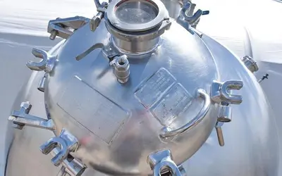 Used Hamilton 500 Gallon Jacketed Tank (Kettle), Full Vacuum / Evaporator