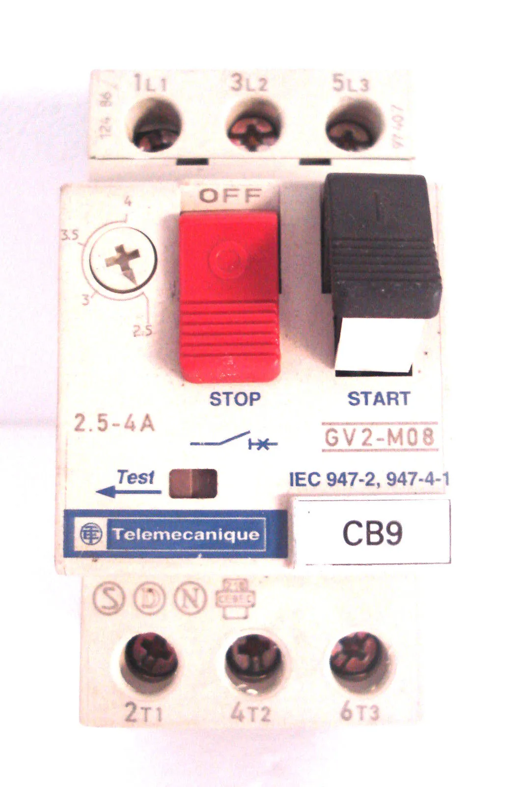 USED TELEMECANIQUE GV2-M08 MOTOR STARTER GV2M08