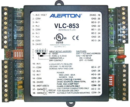 Alerton Ibex Honeywell VLC-853 PLC Logic Controller for HVAC and Equipment [Refurbished]
