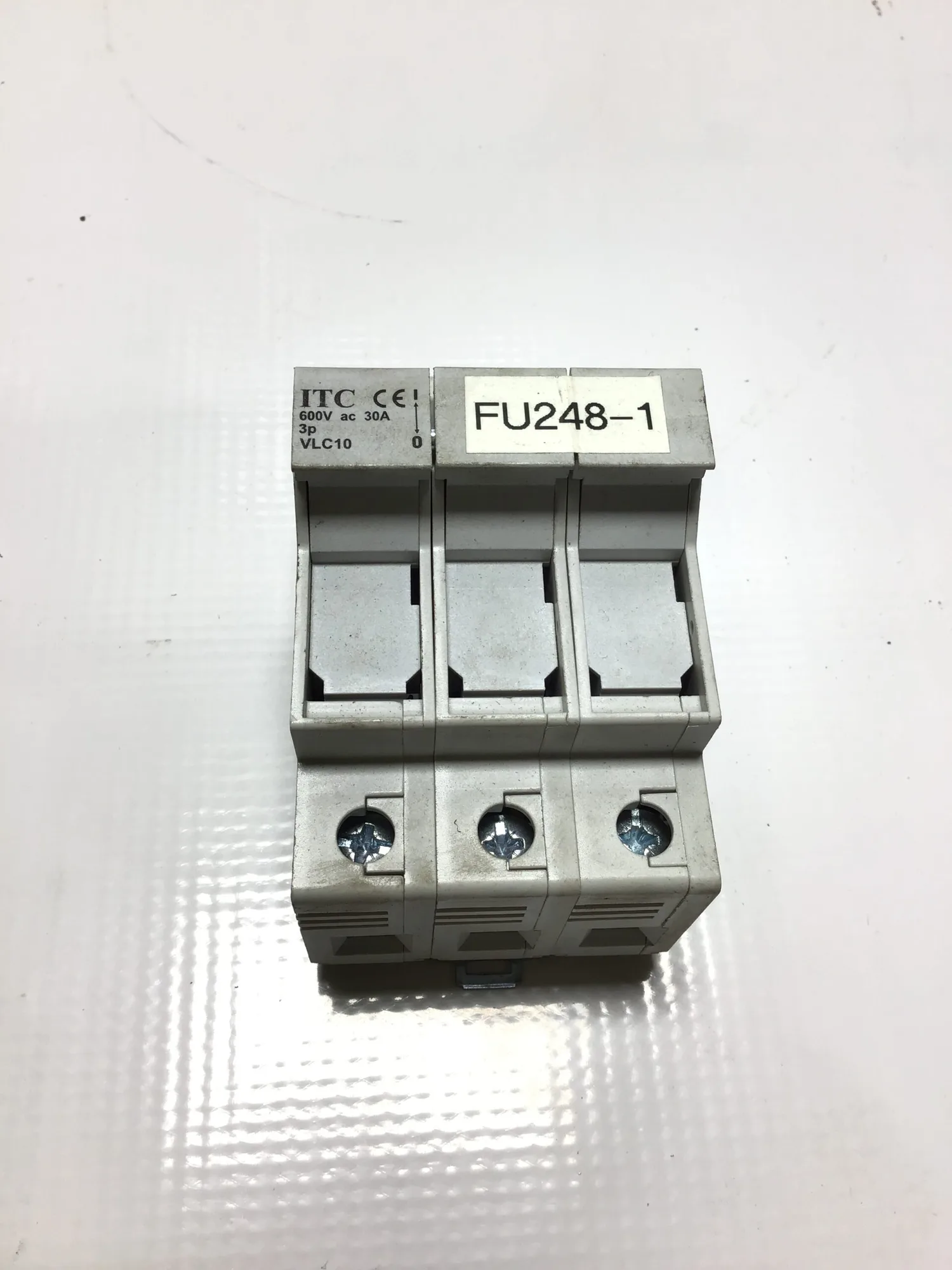 ITC VLC10 Modular Fuse Holder 3P 30A 600VAC (Lot of 8)