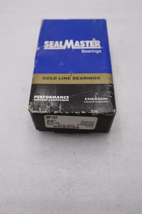 NEW OPEN BOX Sealmaster NP-12T Bearing 3/4" STOCK H927A