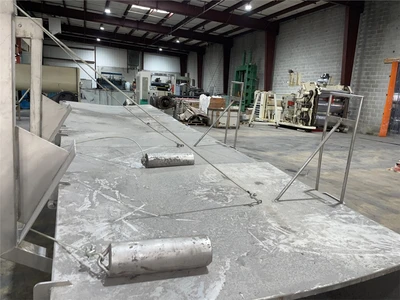 24" Diameter x 20'6" L Wolfking Stainless Incline Screw Conveyor