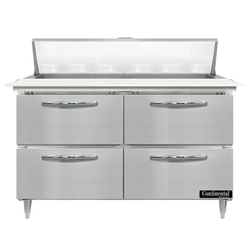 Continental D48N12C-D 48" Designer Line Sandwich/salad Prep Table W/ Refrigerated Base, 115v