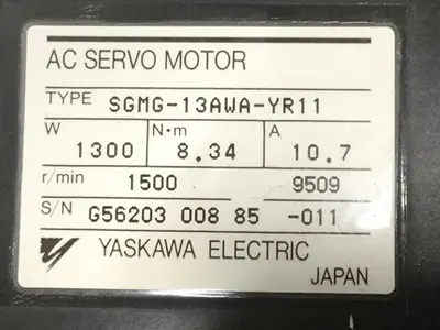USED YASKAWA SGMG-13AWA-YR11