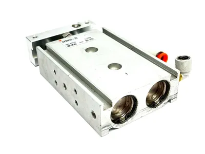 CXSM20-20 | SMC  Dual Rod Pneumatic Guided Cylinder 20mm Bore 20mm Stroke - Used