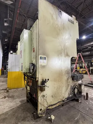 220 TON AIDA MODEL #NC1-200(2) GAP FRAME PRESS, WITH 9.84" STROKE: STOCK #22202