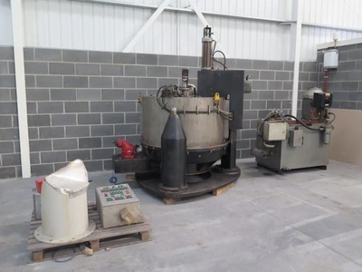 Broadbent type 46A 48 x 24 perforate basket centrifuge, 316SS.