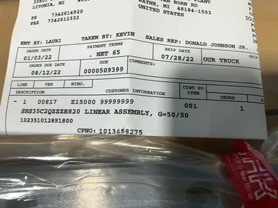 New | in-Stock 2022 THK SHS35C2QZZZE+820LE Linear Guides Ohio US | HGR 24 #1549954