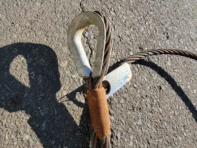 5/8" x 8 ft Lifting Wire Rope Sling Type 1-Leg