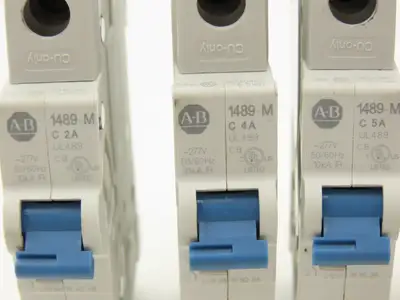 Allen Bradley Circuit Breaker 2/4/5/15/20A 1 Pole Mixed Lot of 6
