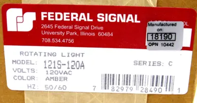 NEW SIGNAL 121S-120A LIGHT 120VAC 50/60HZ 121S120A