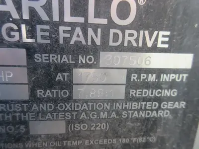 160 HP @ 1750 RPM, Amarillo #A32, right angle fan drive, 7.89:1 Ratio
