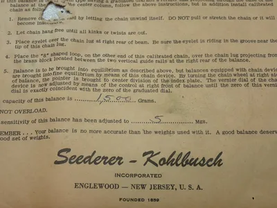 Used SEEDERERKOHLBUSCH _UNKNOWN_ Balances Ohio US | HGR 24 #942595