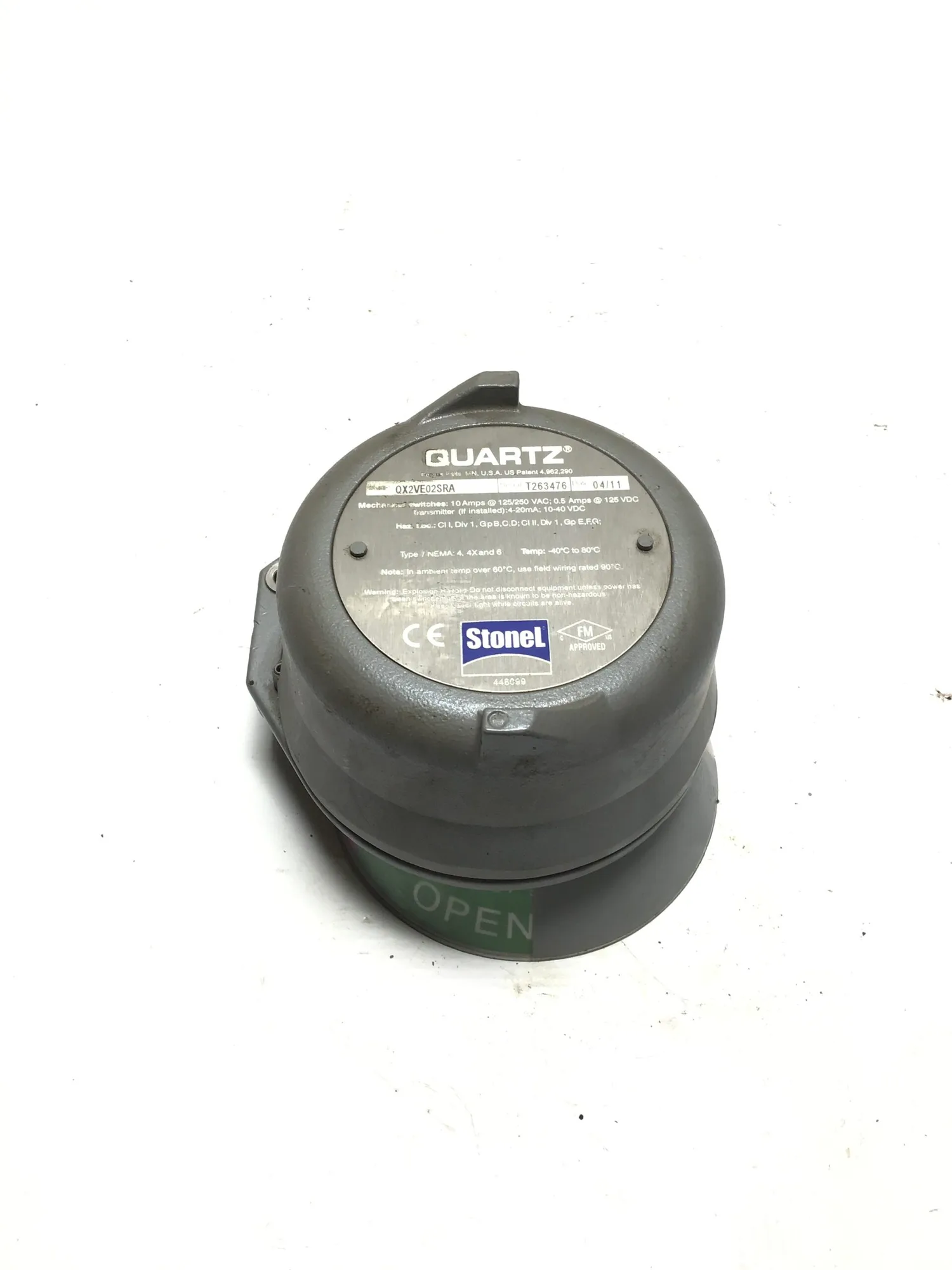 Stonel Quartz QX2VE02SRA Hazardous Location Mechanical Switch 10Amps