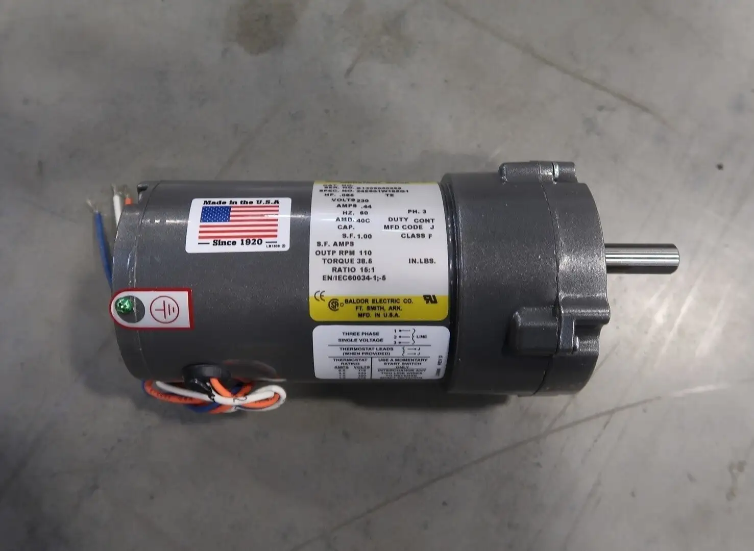 NEW BALDOR 24E601W185G1