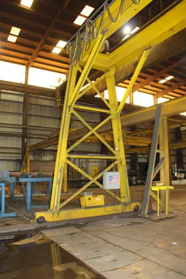 11 TON X 38' PROSERV SINGLE LEG POWERED GANTRY CRANE, NEW 2015: YOBRO #24061