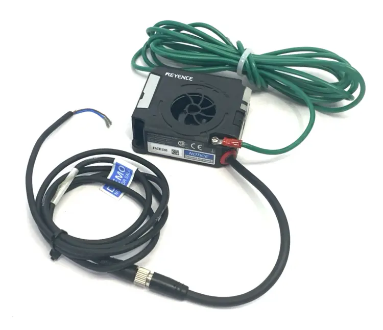 Used KEYENCE Compact Static Eliminator Fan, High-Frequency AC Electrostatic Air Cleaners Michigan US | Maverick Industrial Sales #1390589