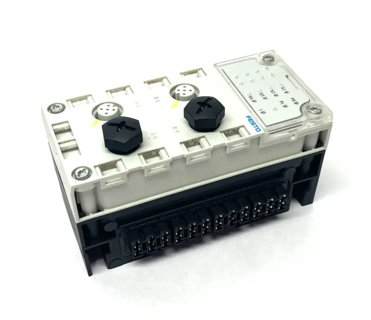 Used FESTO ELECTRICAL INTERFACE IO-LINK 2900543, W/ CPX-GE-EV PLC Input & Output Michigan US | Maverick Industrial Sales #1092876
