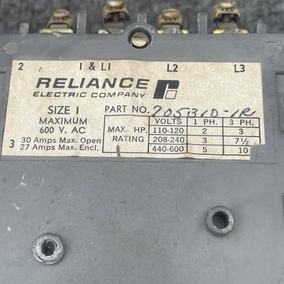 Used Reliance 705310-1R Motor Controllers California US | Davliegogo LLC #1705728