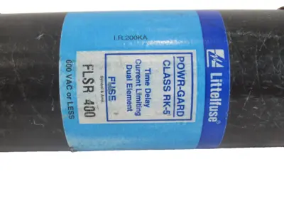 NEW LITTELFUSE FLSR 400 TIME DELAY FUSE CLASS RK5 FLSR400
