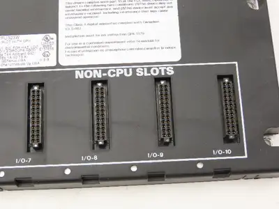 GE Fanuc IC693CPU323W Programmable Controller Base 10 Slot Rack Bus