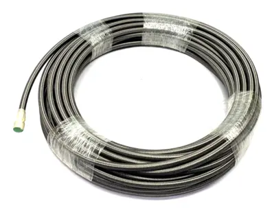 EN-7TW100BX | Danfoss  Weatherhead Stainless Steel Braided Hose -7 Size PTFE 30FT - New – Open box