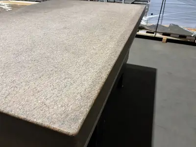 72x48x12 | Pink Granite Stone Inspection QC Table, 72" x 48" x 12" - Used