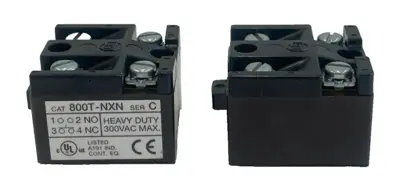 ALLEN BRADLEY 800T-NXN CONTACT BLOCK SER. C 800TNXN NEW, SURPLUS