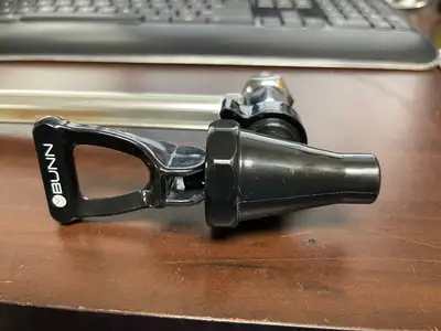 Used Bunn Used Bunn 26688.0004 Chrome Faucet Shank with 10" Sight Gauge for Soft Heat Coffee Servers Faucets / Sprayers Illinois US | Falcon Restaurant Supply #1375854
