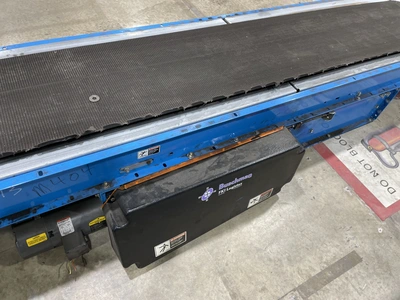 Buschman 404 Roller Conveyer set, Width: 22", Length: 18'5", w/