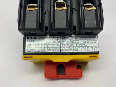 Used EATON MOELLER SERIES ON/OFF SWITCH, 3-POLE, 63A Relays & Switches | Maverick Industrial Sales #1108571